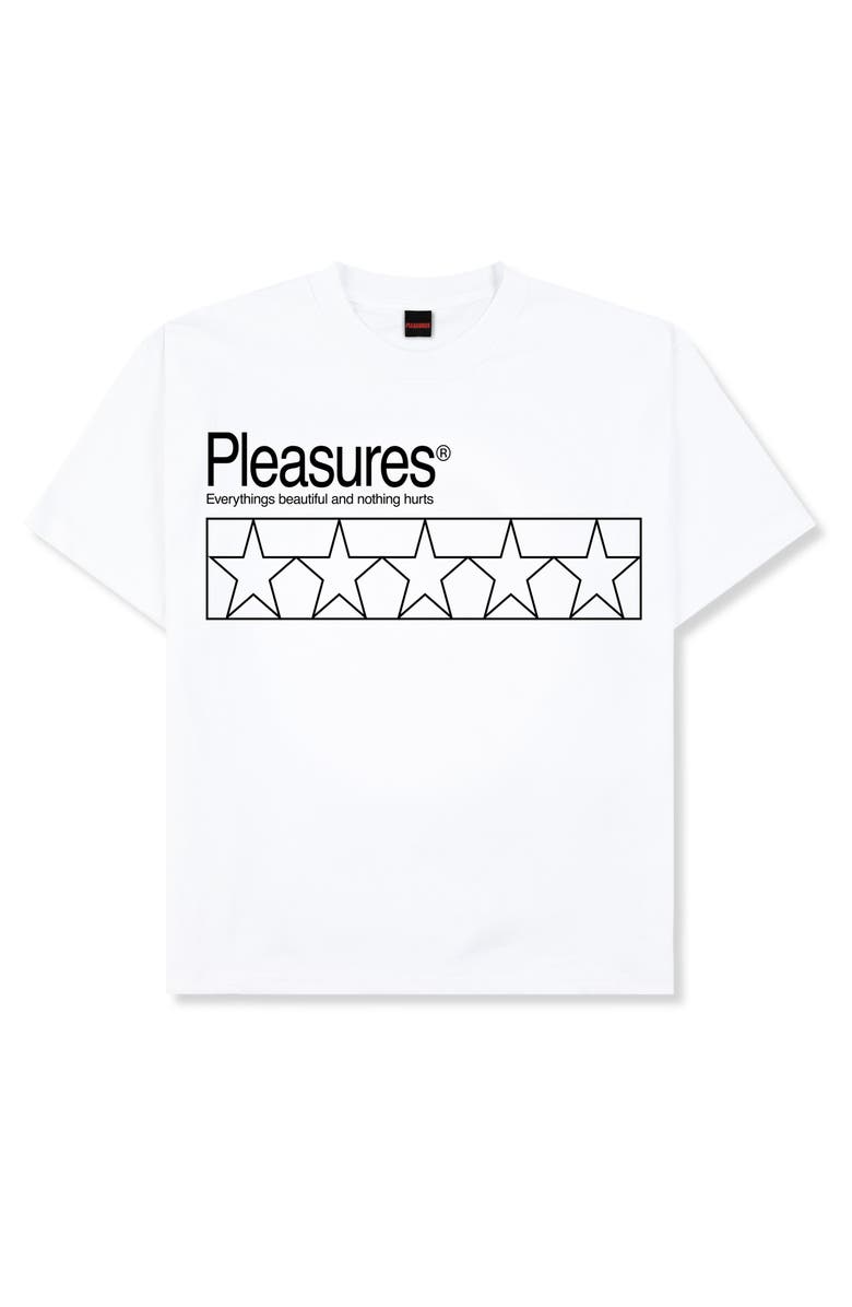 PLEASURES Supplements Graphic Print T-Shirt, Main, color, White