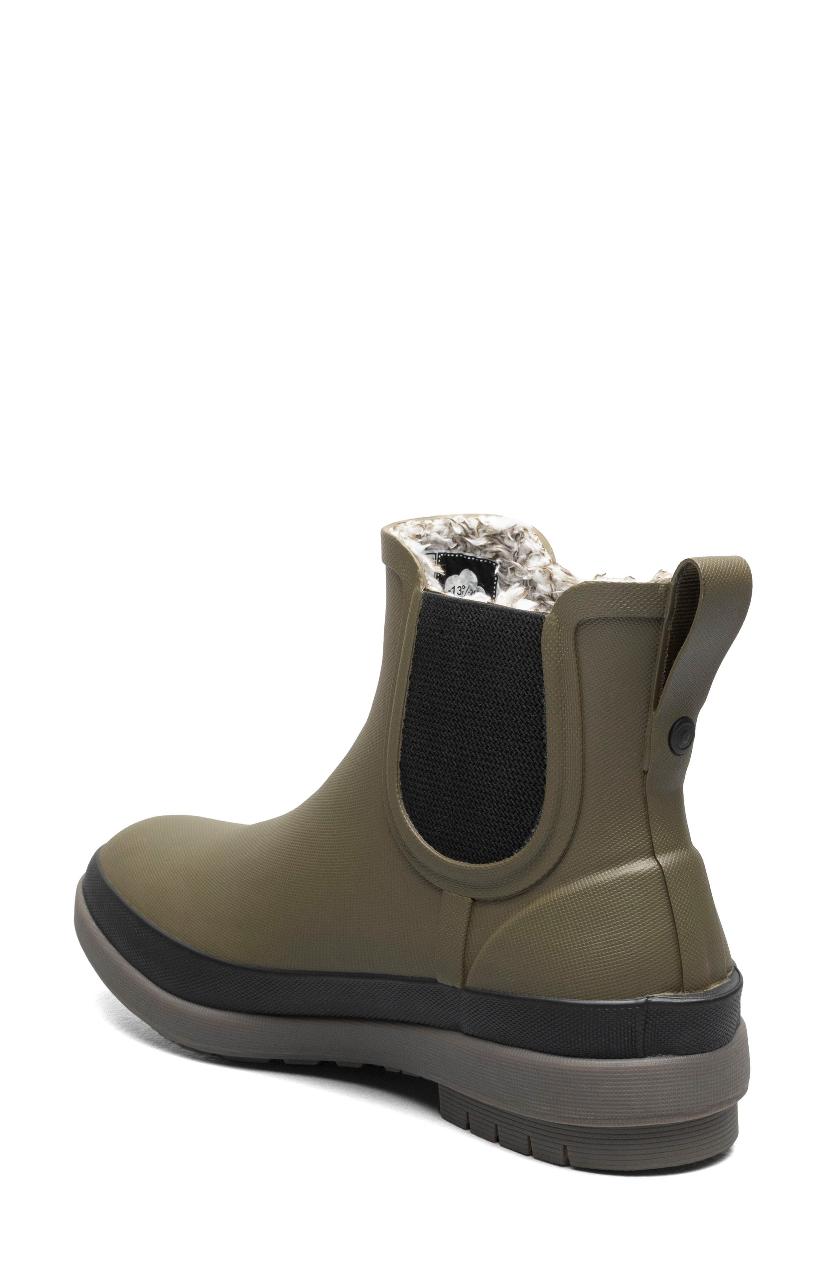 Bogs Amanda II Waterproof Insulated Chelsea Rain Boot, Alternate, color, Olive Multi