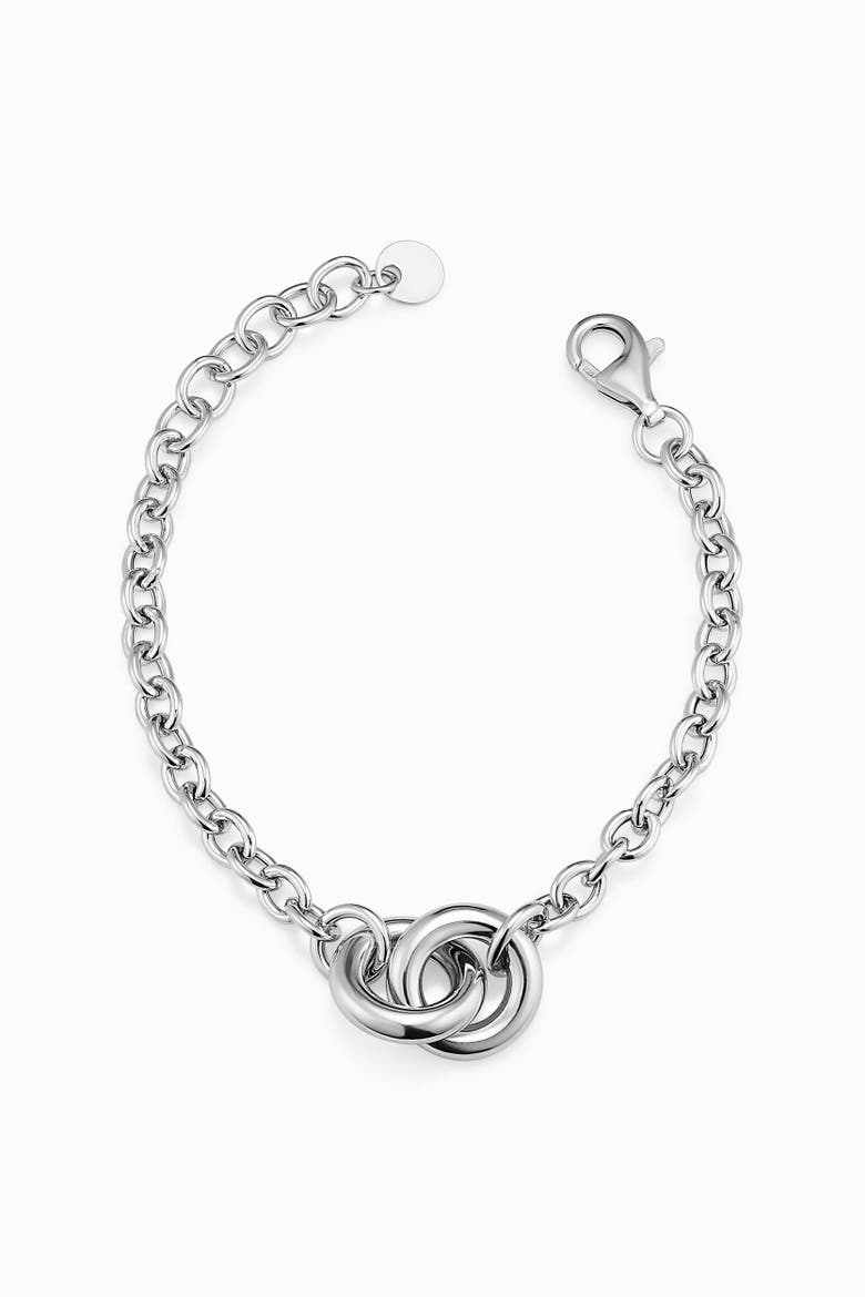 Sterling Silver Together Bracelet, Main, color, Silver