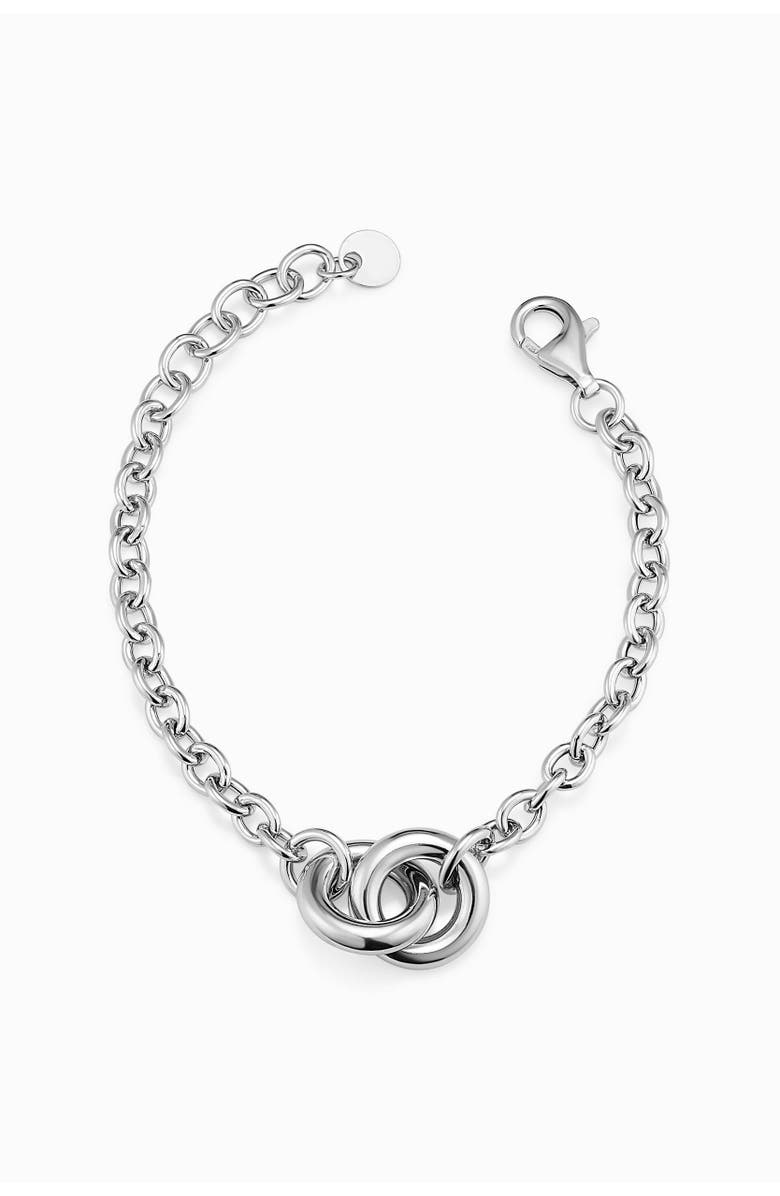 Oradina Sterling Silver Together Bracelet, Main, color, Silver