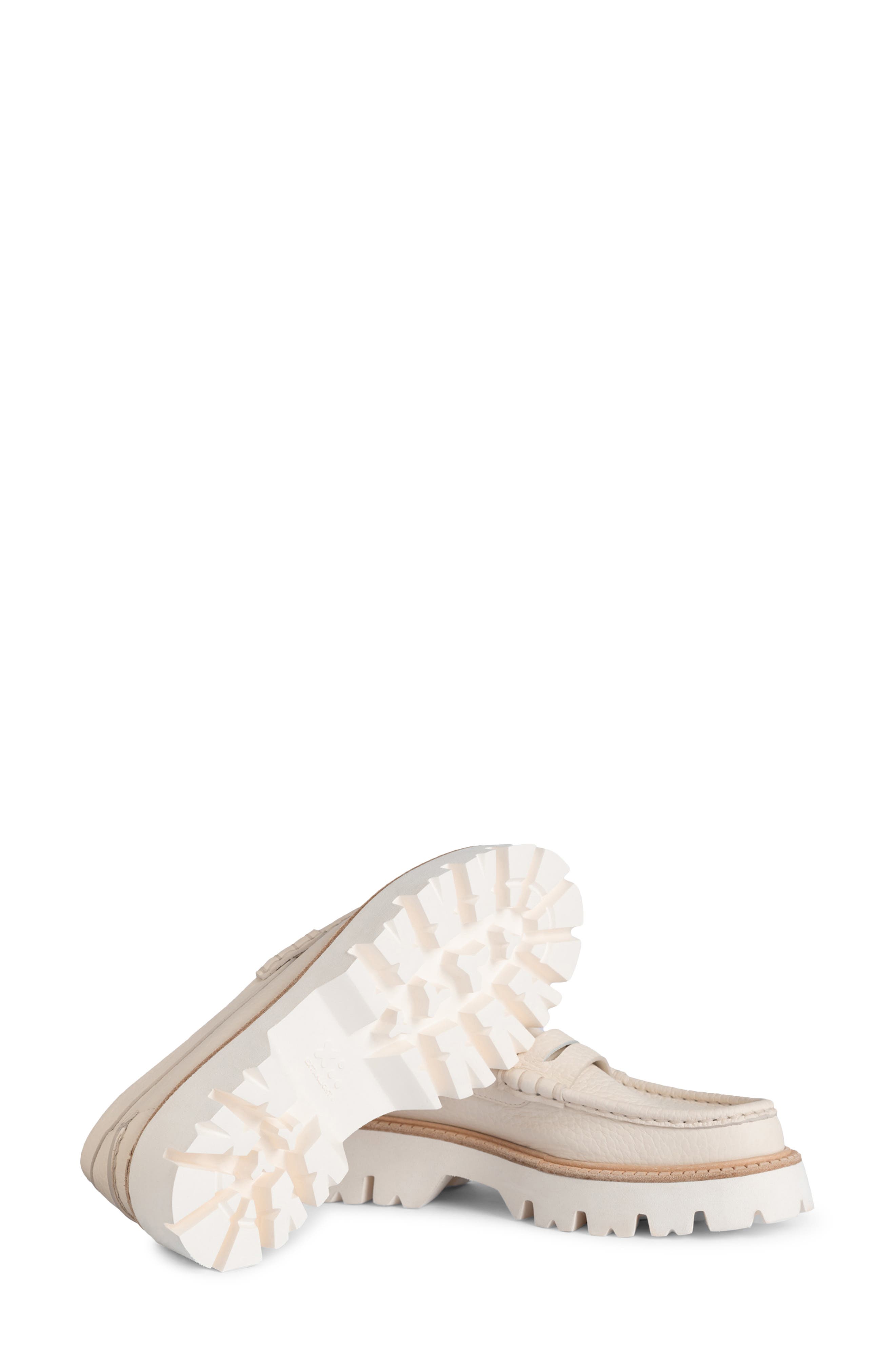 Sebas Leather Penny Loafer, Alternate, color, CREME CERVO-BIANCO