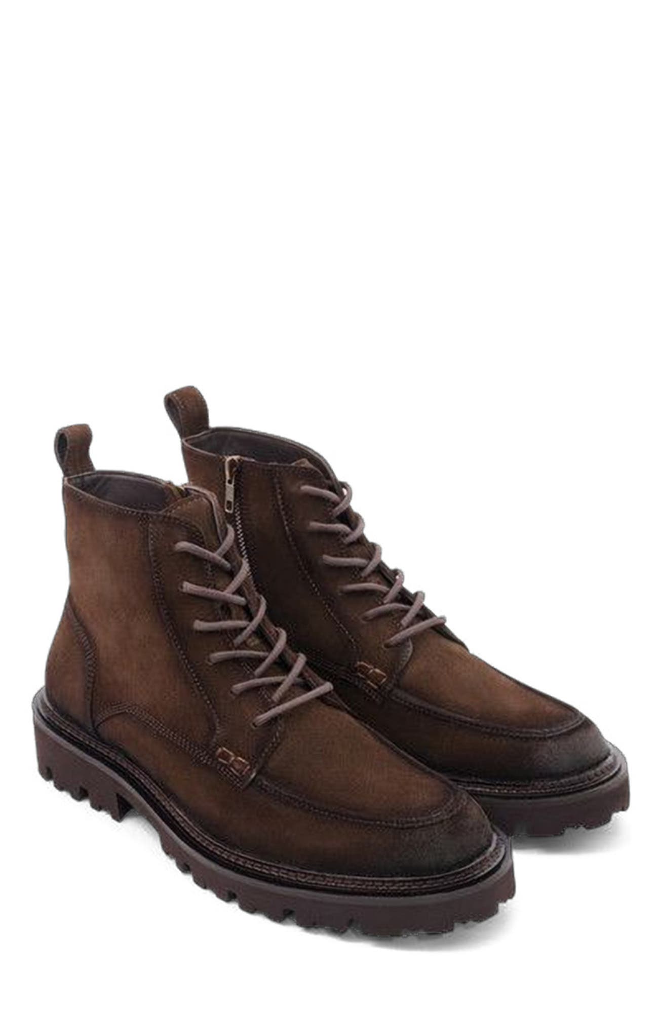 Anthony Veer Everest Moc Boot, Alternate, color, Dark Brown Suede