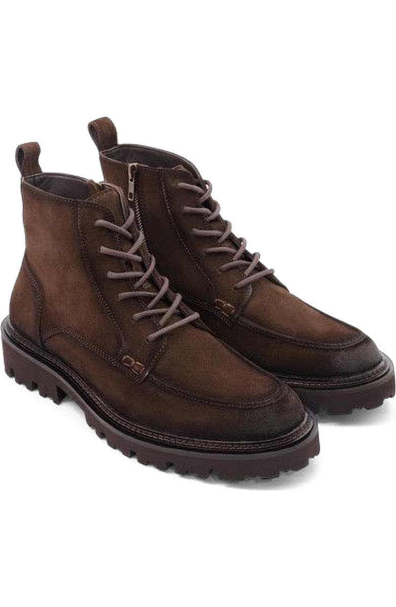 Anthony Veer Everest Moc Boot, Alternate, color, Dark Brown Suede