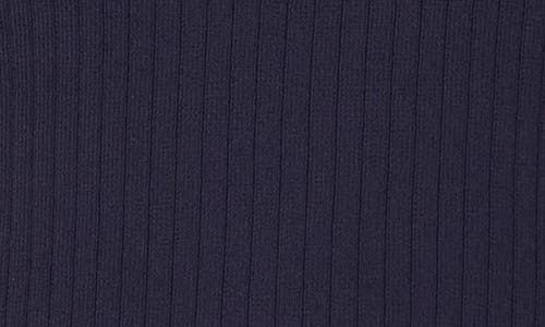 Halogen ® Tipped Short Sleeve Crewneck Sweater In Blue