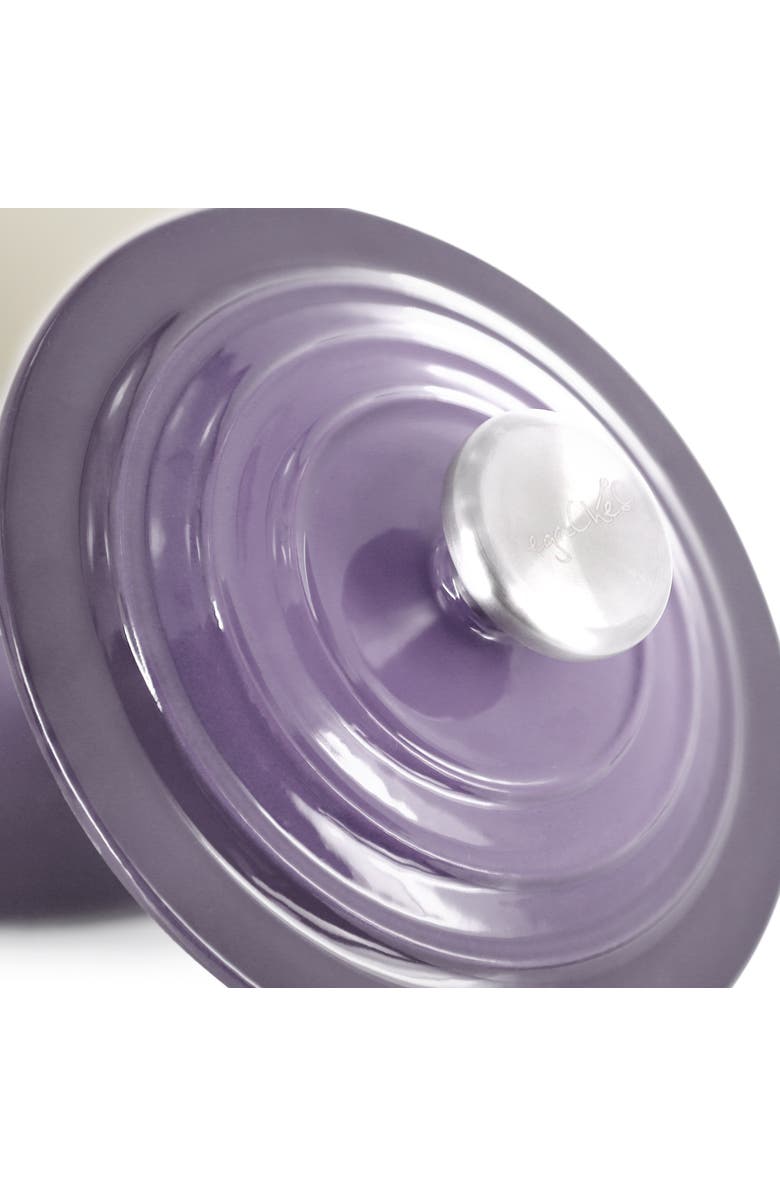 Megachef 2 Quart Enameled Cast Iron Sauce Pan, Alternate, color, Purple