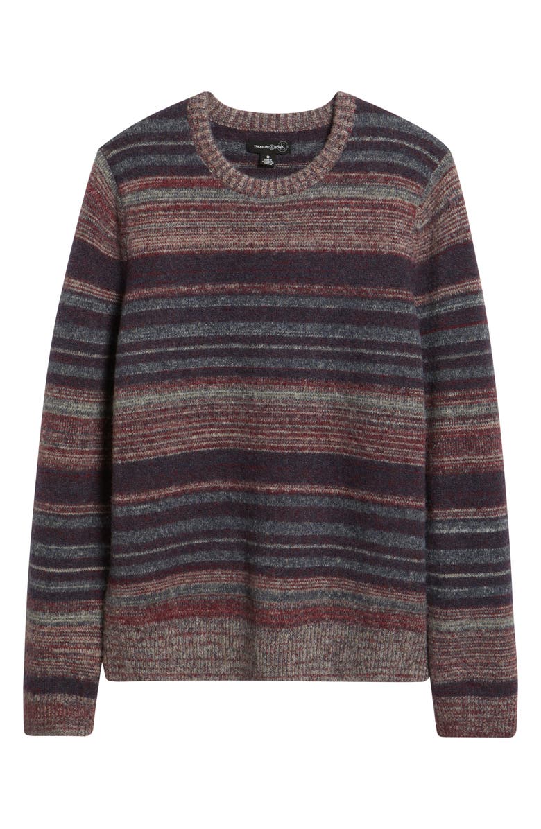 Treasure & Bond Stripe Crewneck Sweater, Alternate, color, Navy Still Ian Stripe