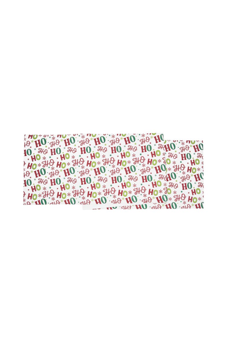 C&F Home Ho Ho Ho Table Runner 14" x 72", Main, color, Red