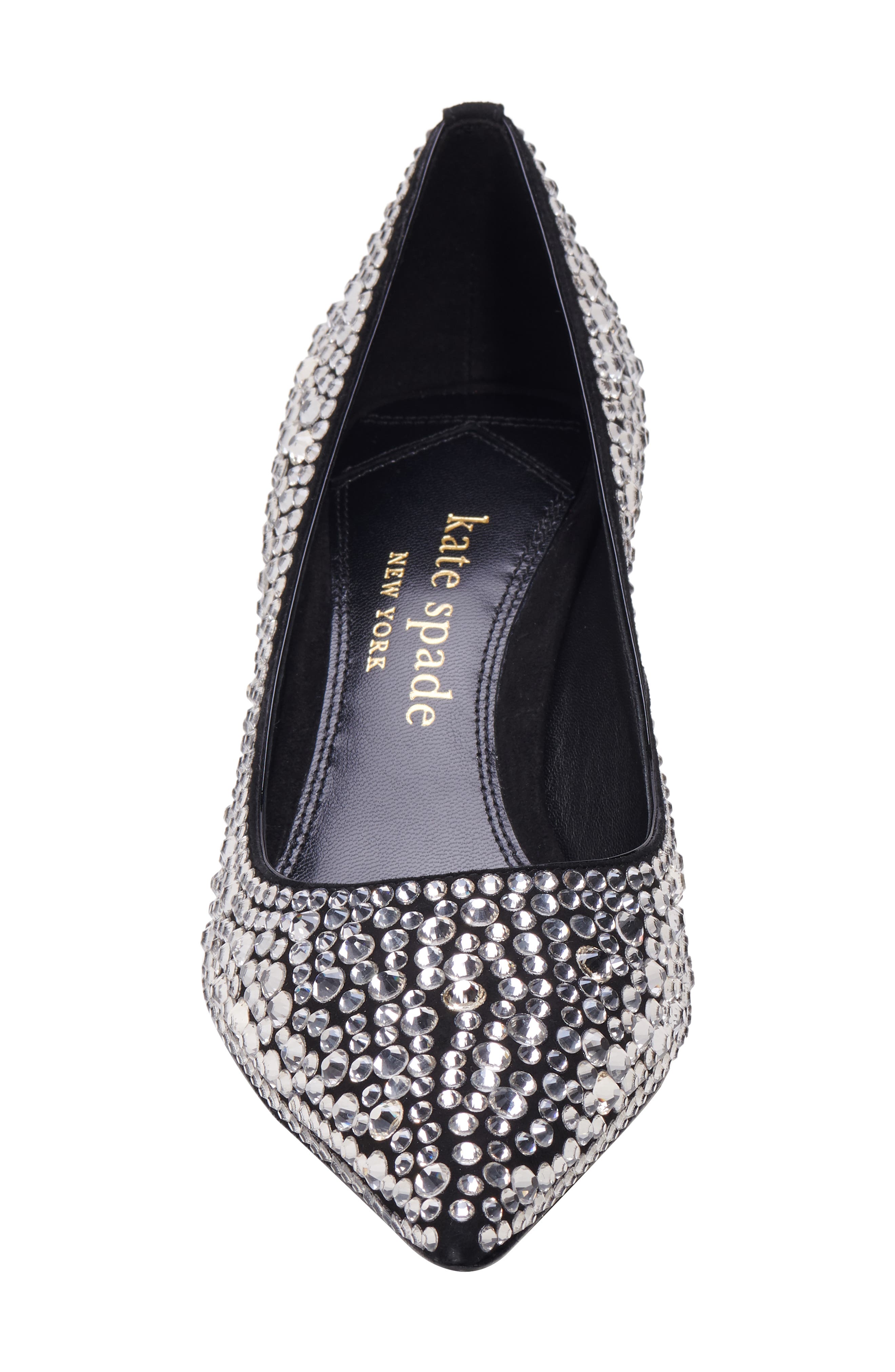Kate Spade New York garnish crystal pointed toe pump, Alternate, color, 