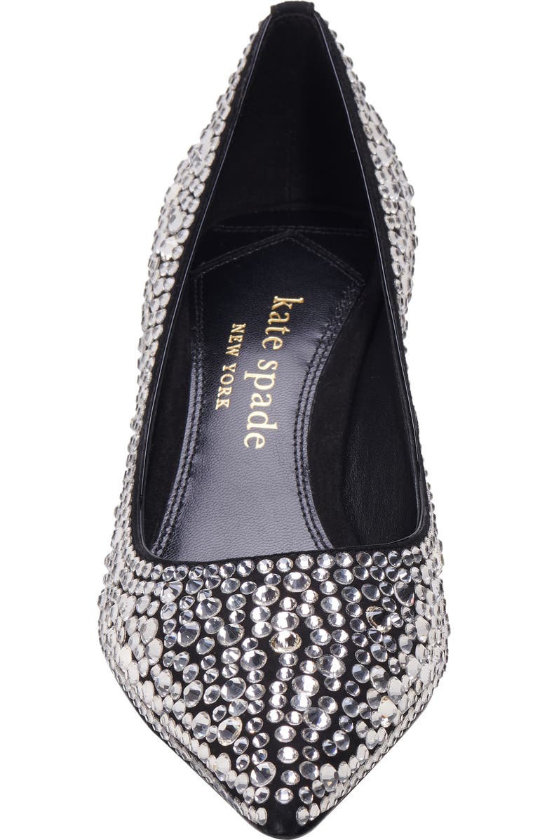 Kate Spade New York garnish crystal pointed toe pump, Alternate, color,