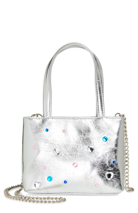 Kids
 Silver Crystal Detail Tote