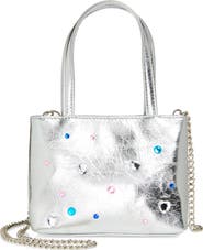Ruby & Ry Kids' Silver Crystal Detail Tote