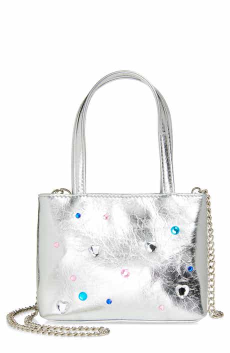Kids' Silver Crystal Detail Tote