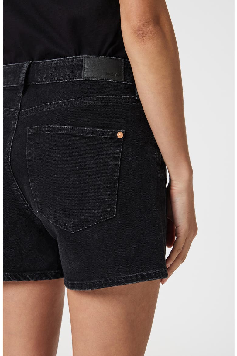 Heidi High Waist Denim Shorts, Alternate, color, DARK SMOKE 90S
