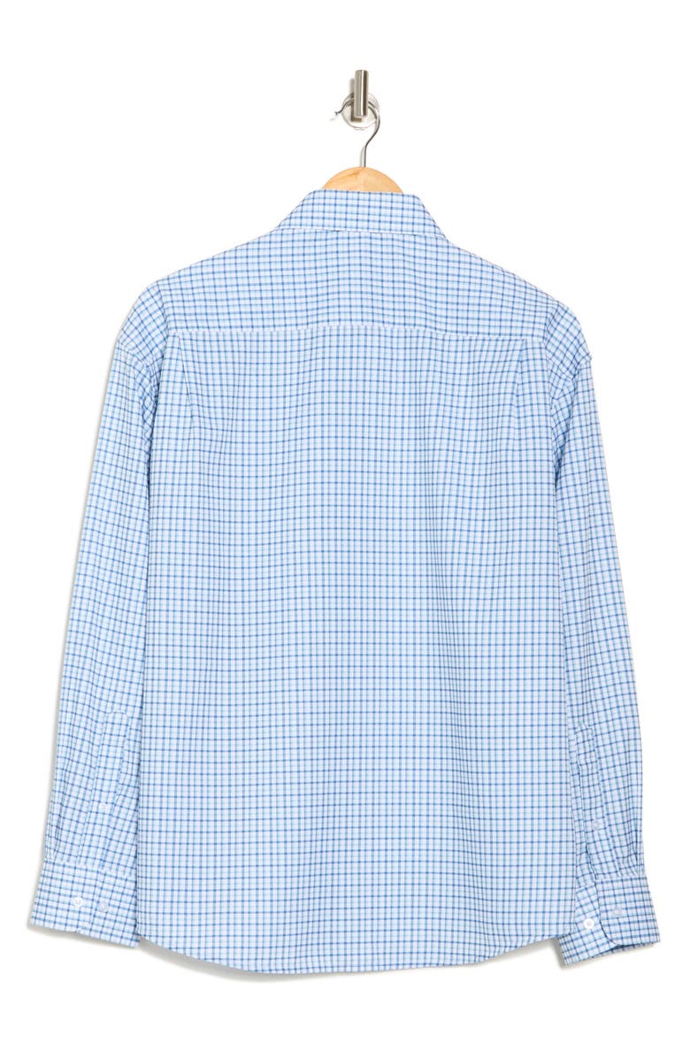 Nautica Plaid Regular Fit Dress Shirt, Alternate, color, White/ Blue/ Green