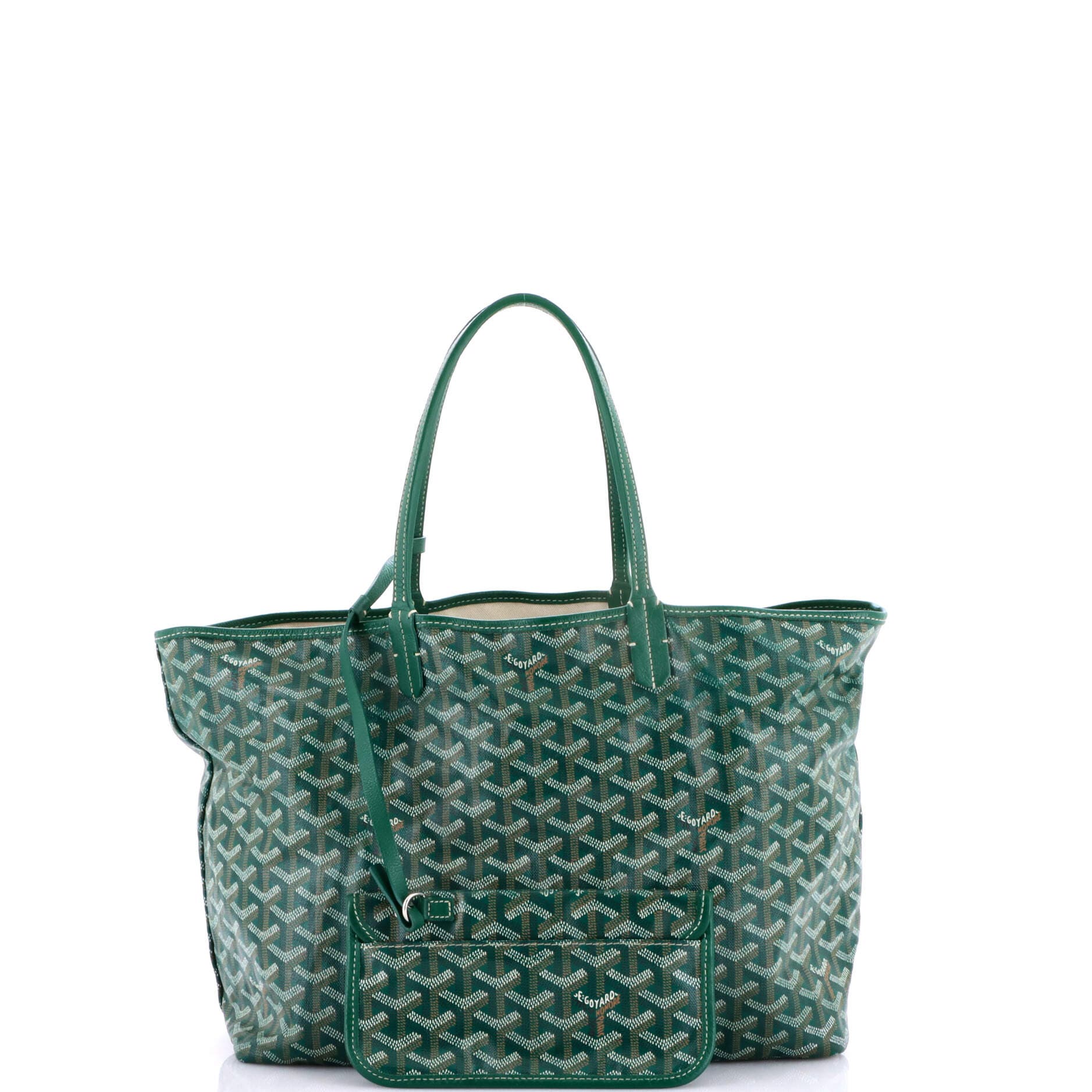 Pre-Owned Goyard Saint Louis Tote Coated Canvas PM, Alternate, color, Green