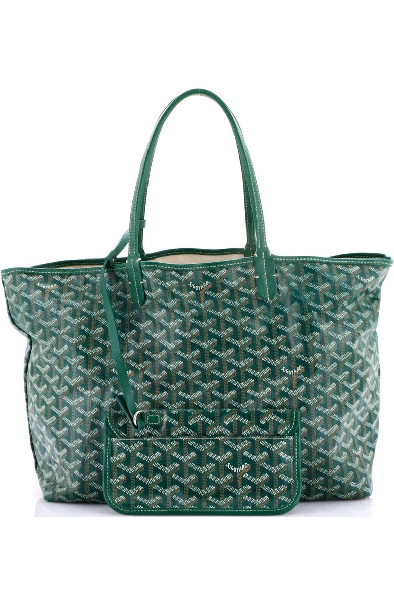 Pre-Owned Goyard Saint Louis Tote Coated Canvas PM, Alternate, color, Green