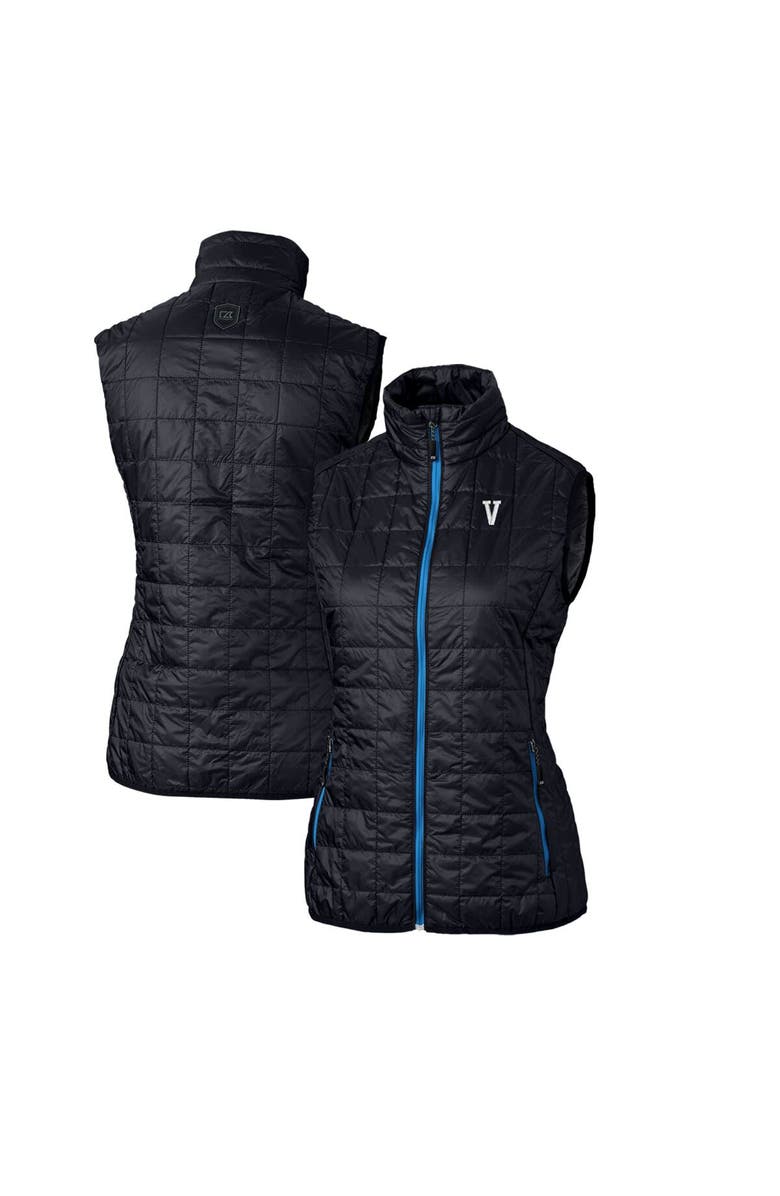 Cutter & Buck Women's Cutter & Buck Navy Villanova Wildcats Vault Rainier PrimaLoft Eco Full-Zip Puffer Vest, Main, color, 