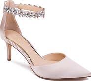 Jewel Badgley Mischka Raleigh Pointed Toe Ankle Strap Pump