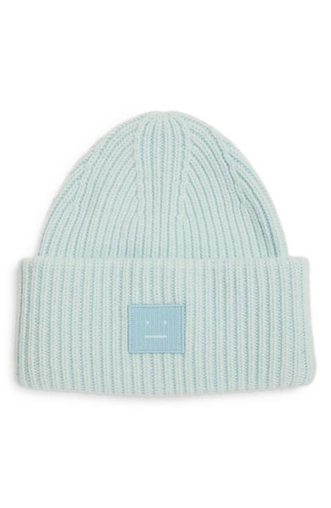 Face Patch Wool Beanie