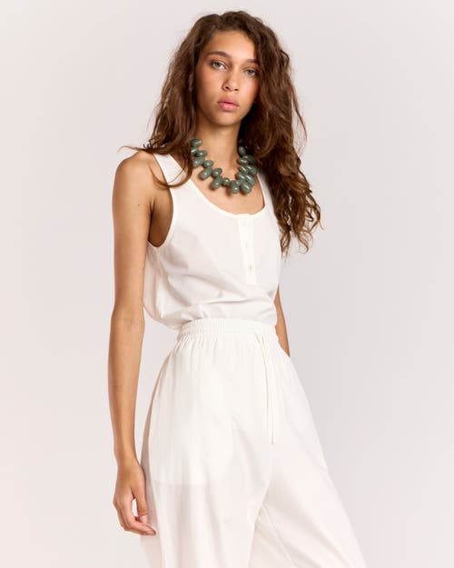 Romy Rope Tie Pant In White