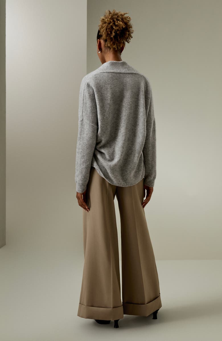 Lounge Wrap Wool Knit Cardigan for Women