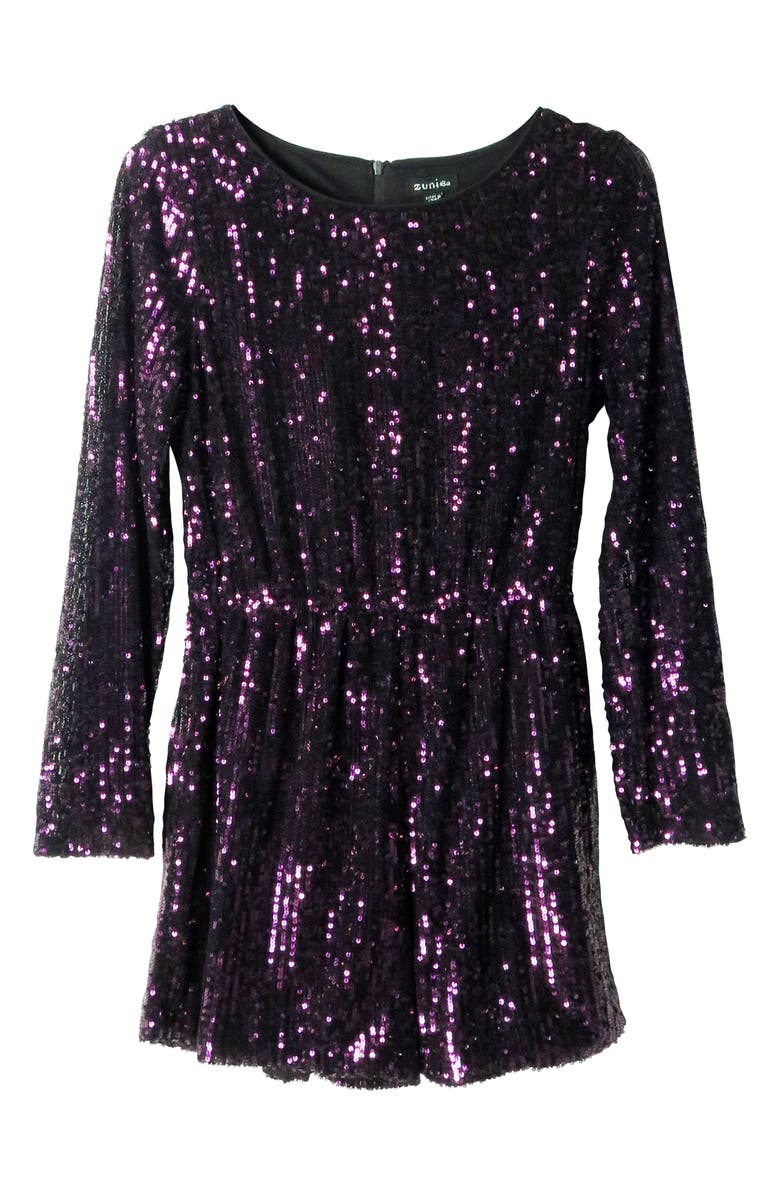Zunie Kids' Sequin Romper, Main, color, 