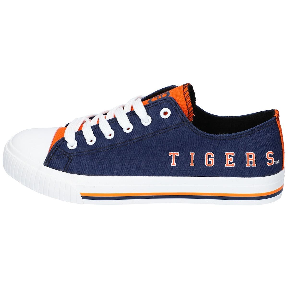 FOCO Men's FOCO Detroit Tigers Tonal Wordmark Canvas Shoe, Alternate, color, 