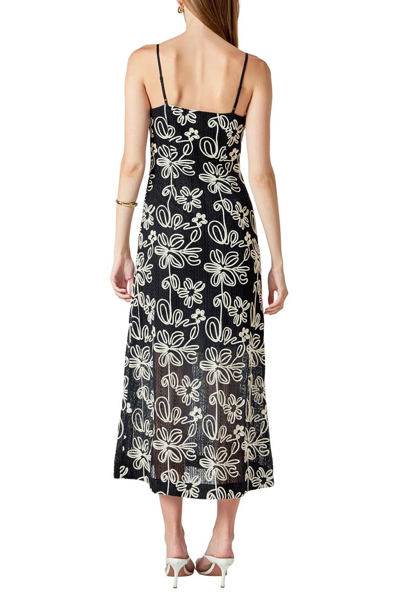 Embroidered Floral Open Stitch Dress (Women) | Nordstrom