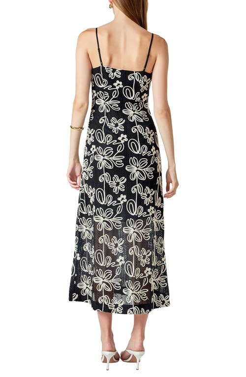 Endless Rose Embroidered Floral Open Stitch Dress