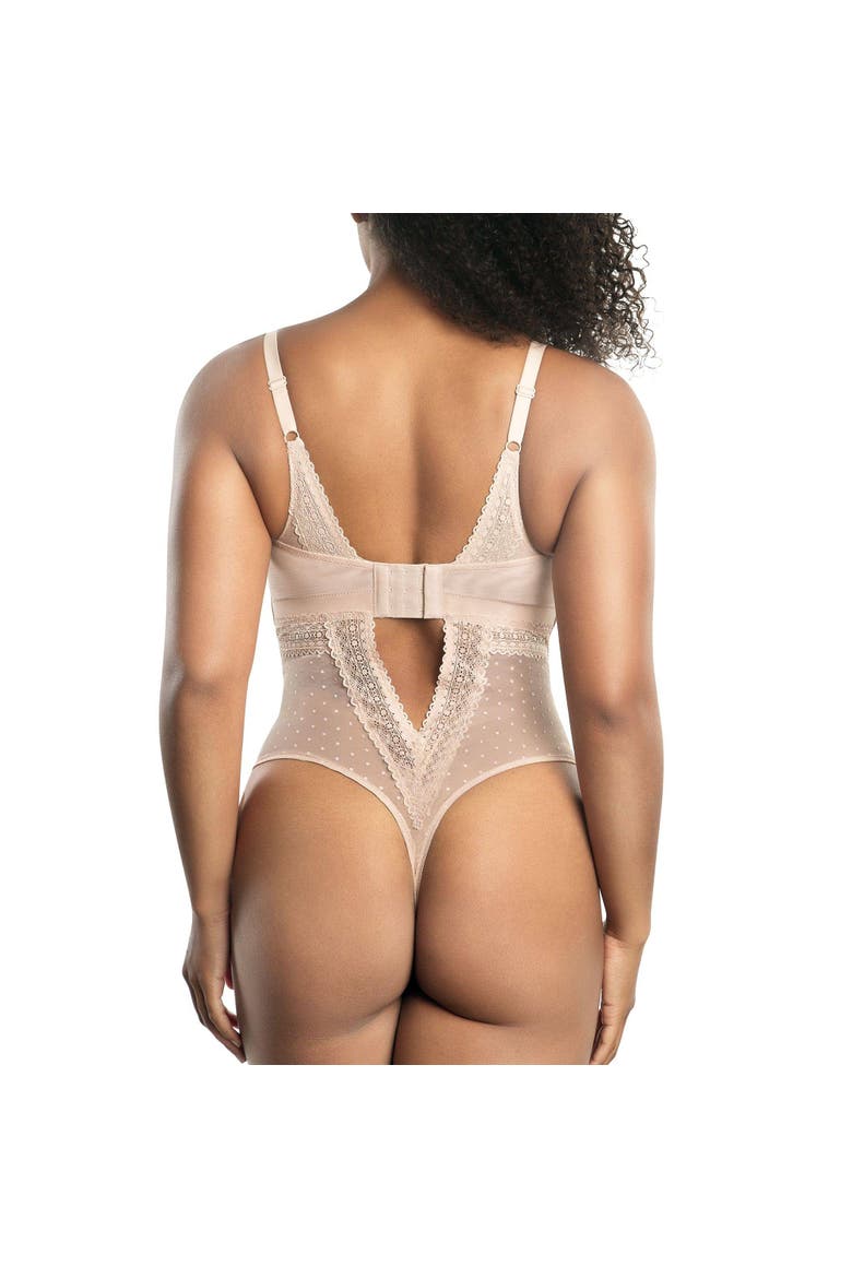 Mia Wire-Free Full Bust Bodysuit, Alternate, color, Cameo Rose