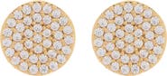 Nadri CZ Pavé Disc Stud Earrings