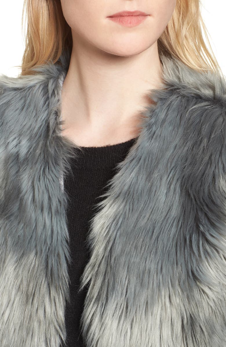 Dylan Faux Fur Vest, Alternate, color, 