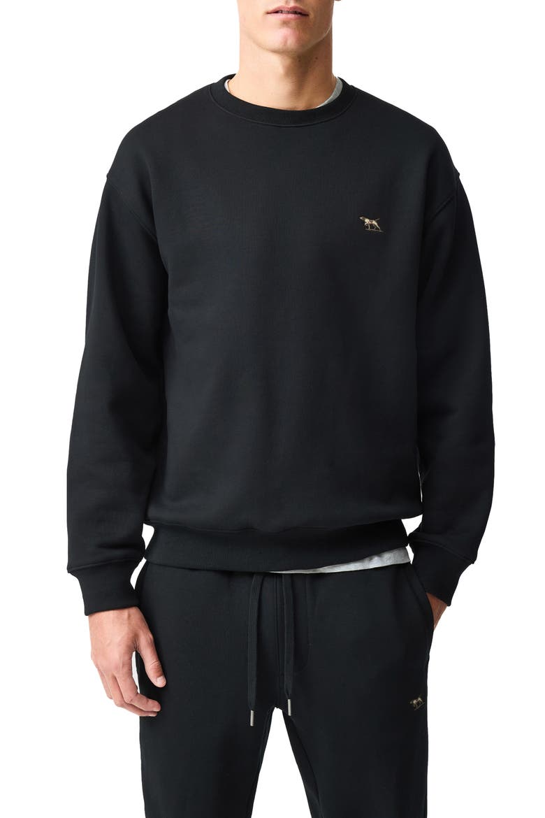 Otago Crewneck Sweatshirt, Main, color, NOIR