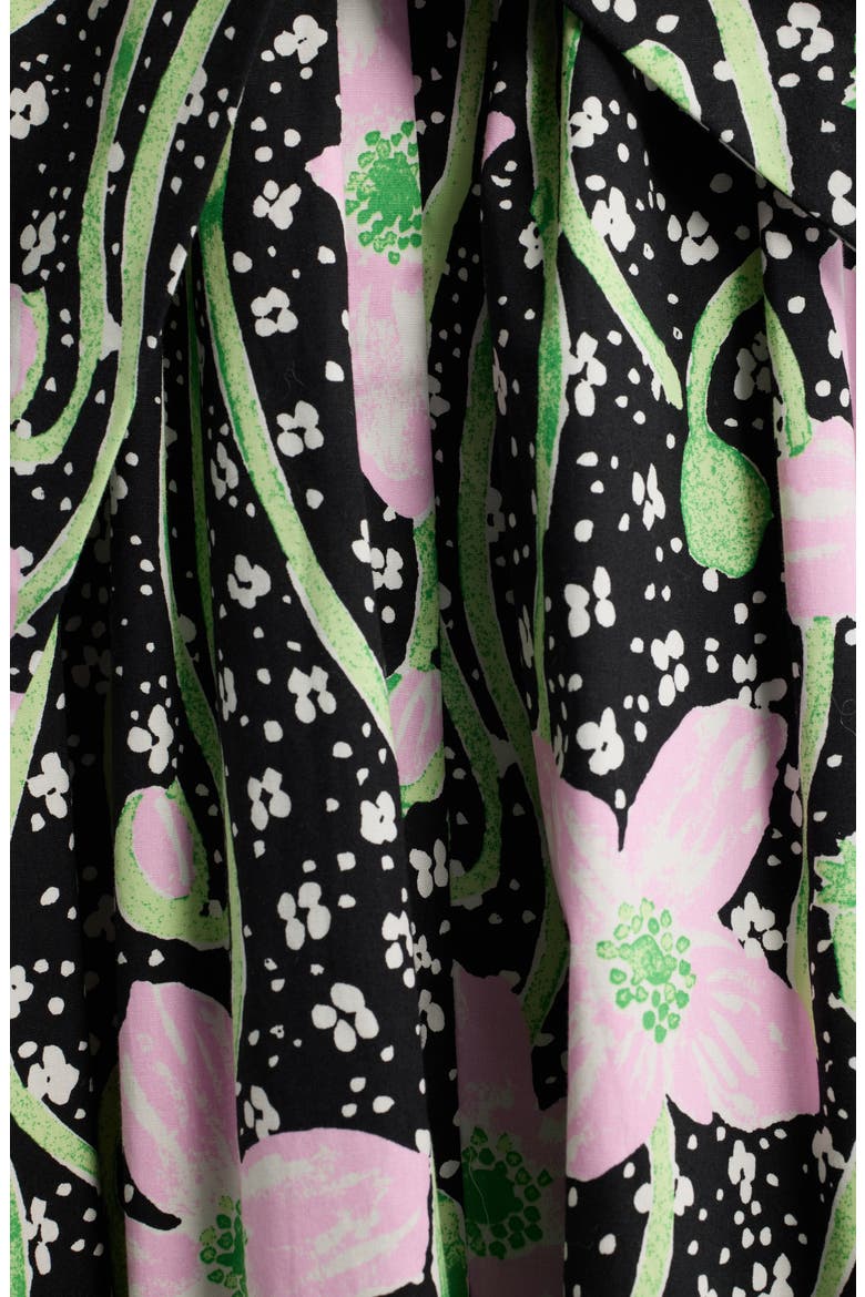 Marria Floral Print Sleeveless Dress, Alternate, color, ONYX BLUSHING BLOOMS