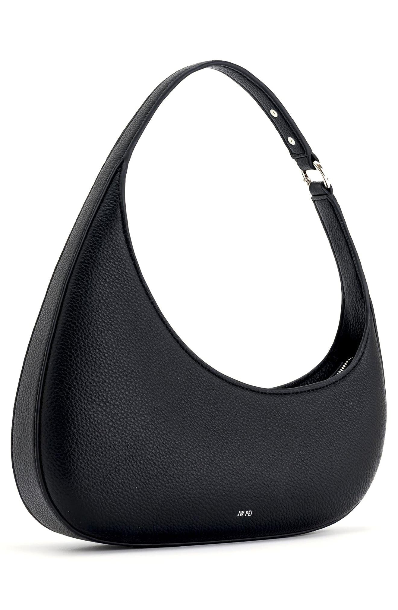 JW PEI Harlee Faux Leather Shoulder Bag, Alternate, color, Black