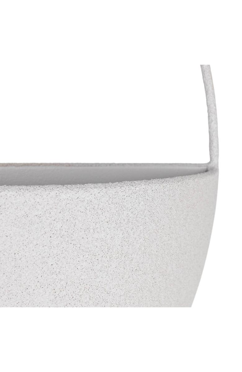Foreside Home and Garden Textured Wall Pocket Gray Metal, Alternate, color, Gray