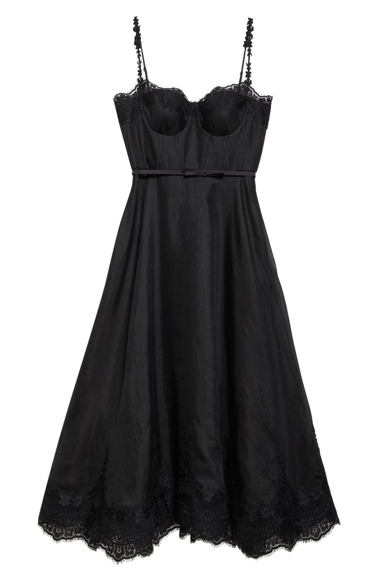 Hypnotic Lace Trim Corset Dress
