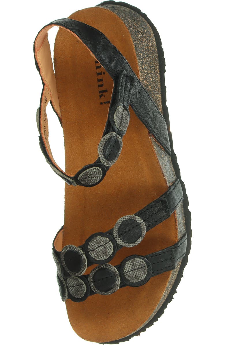 Think! Koak Ankle Strap Sandal, Alternate, color, Black