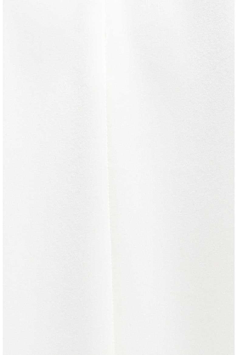 Draped Ruffle Liquid Satin Blouse, Alternate, color, CREAM