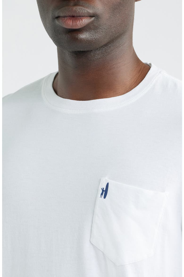 Surfer Dude Long Sleeve Pocket T-Shirt, Alternate, color, WHITE