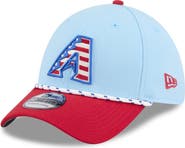 New Era Men's New Era Light Blue/Red Arizona Diamondbacks 2025 Fourth of July 39THIRTY Flex Hat
