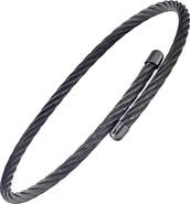 Link Up Adjustable Stainless Steel Cable Bracelet