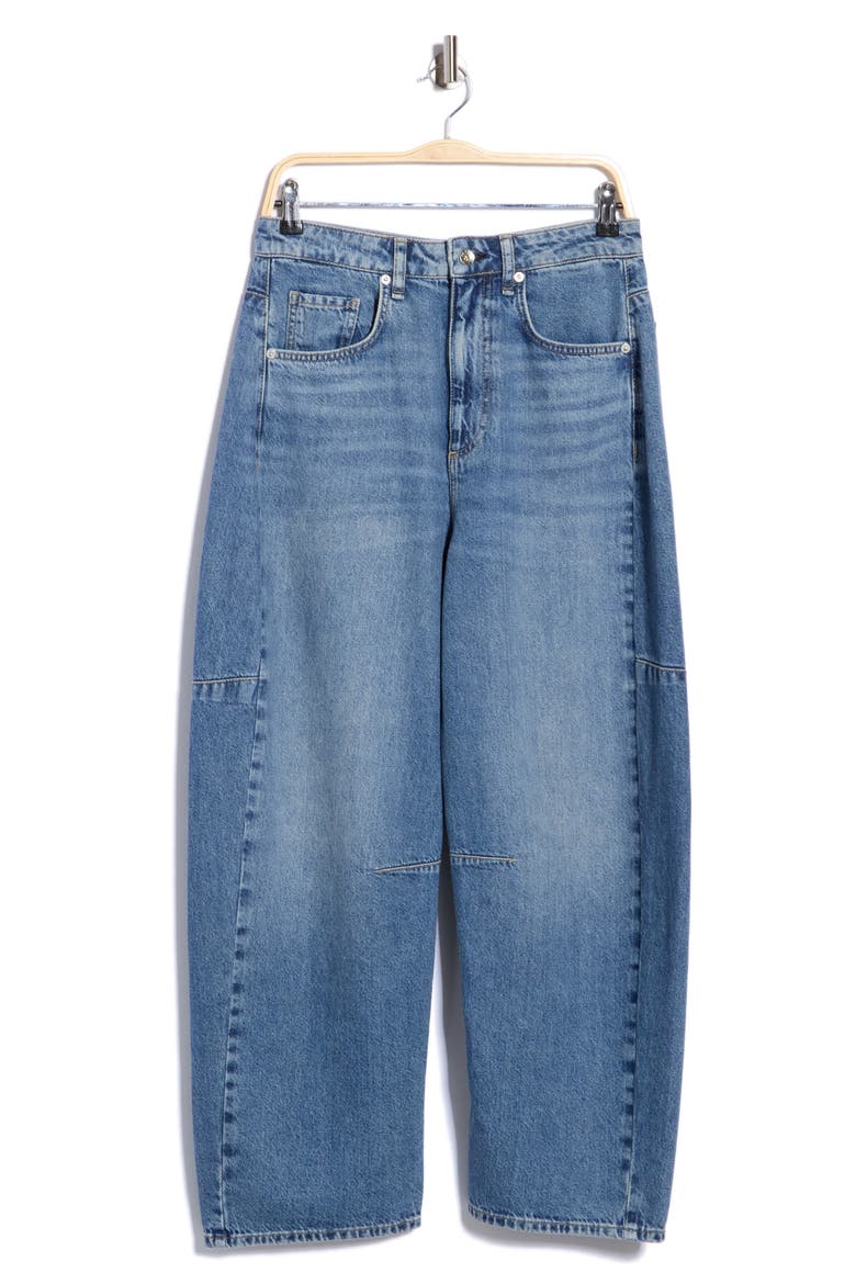 Chase High Waist Barrel Leg Jeans, Main, color, LEA
