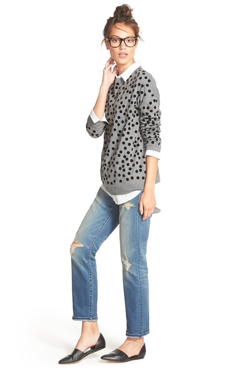 Treasure&Bond Boyfriend Jeans, Alternate, color, CROSS LIGHT TINT
