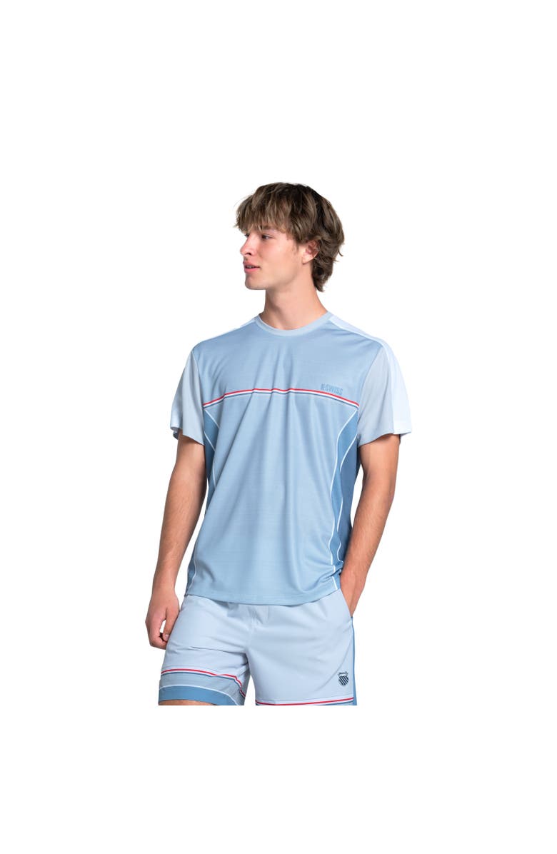 K-Swiss Voyager Crew Mens Tennis Shirt, Main, color, Infinity