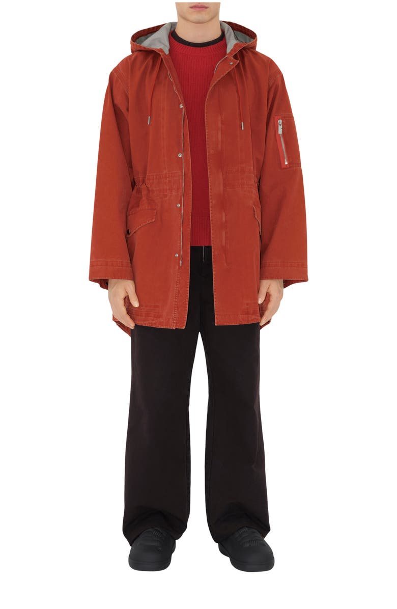 Burberry Bonded Cotton Parka, Main, color, 