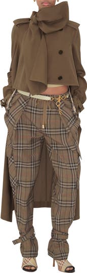 Long Silk Scarf Trench Coat