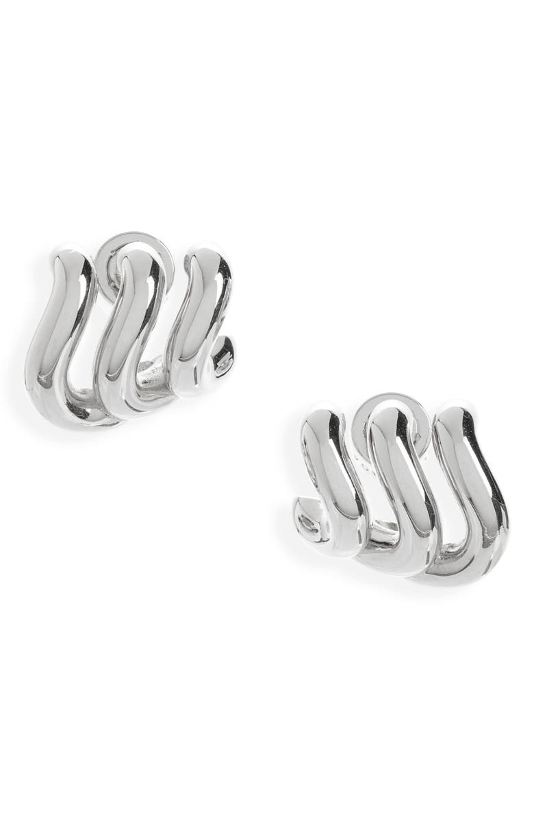 Balenciaga Loop Trio Stud Earrings, Main, color,
