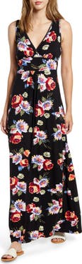 Loveappella Floral Print Maxi Dress