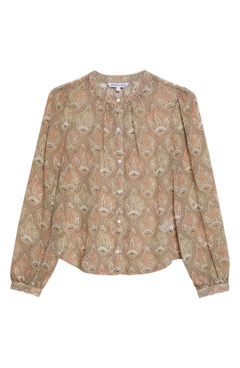 Ashlynn Paisley Silk Top